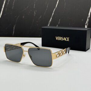 NEW VERSACE VE2290 1002/87 GOLD WOMEN SUNGLASSES MOD 2290 1002/87, VE2290 100287